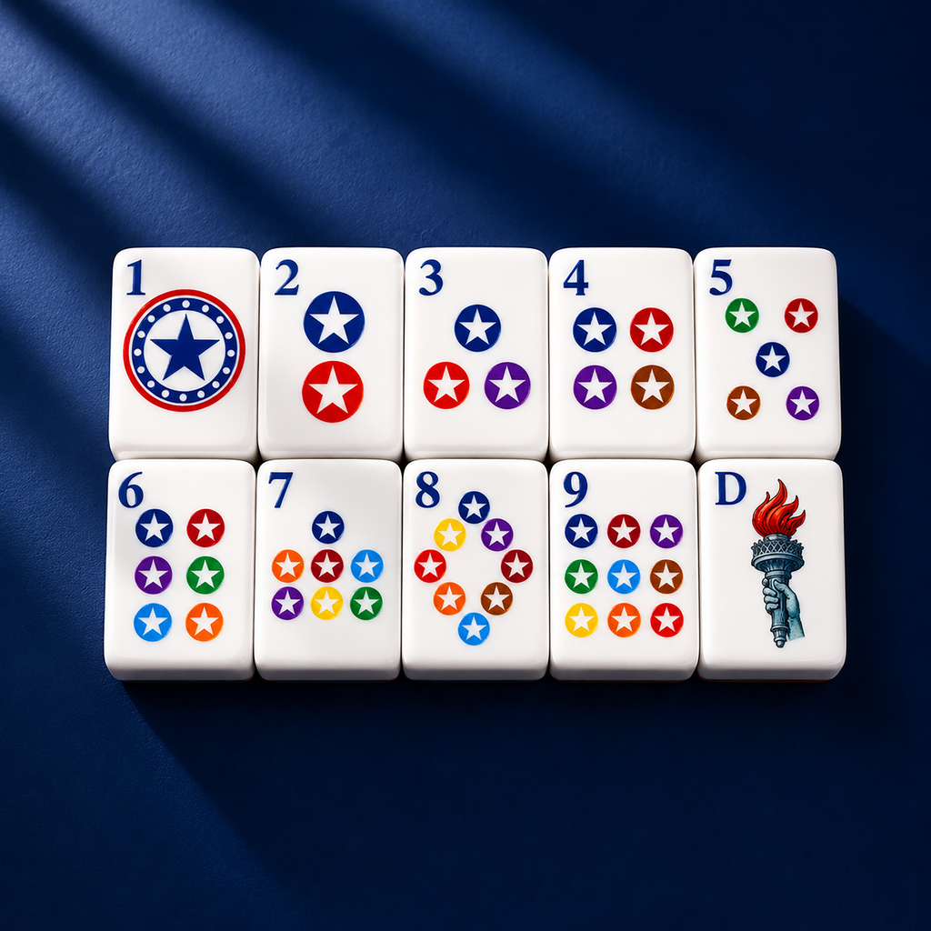America 250th Anniversary American Mahjong Set – 1776–2026 Independence Day Edition
