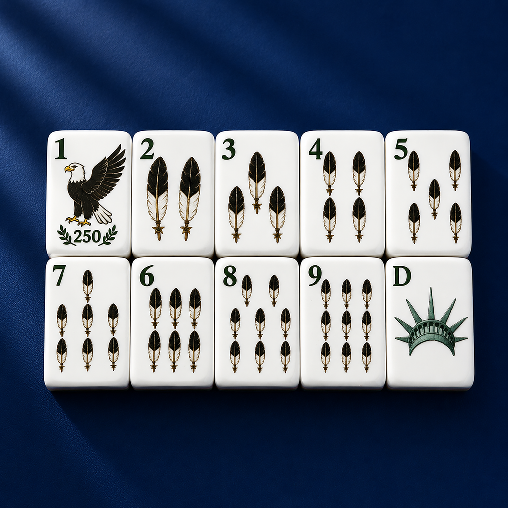 America 250th Anniversary American Mahjong Set – 1776–2026 Independence Day Edition