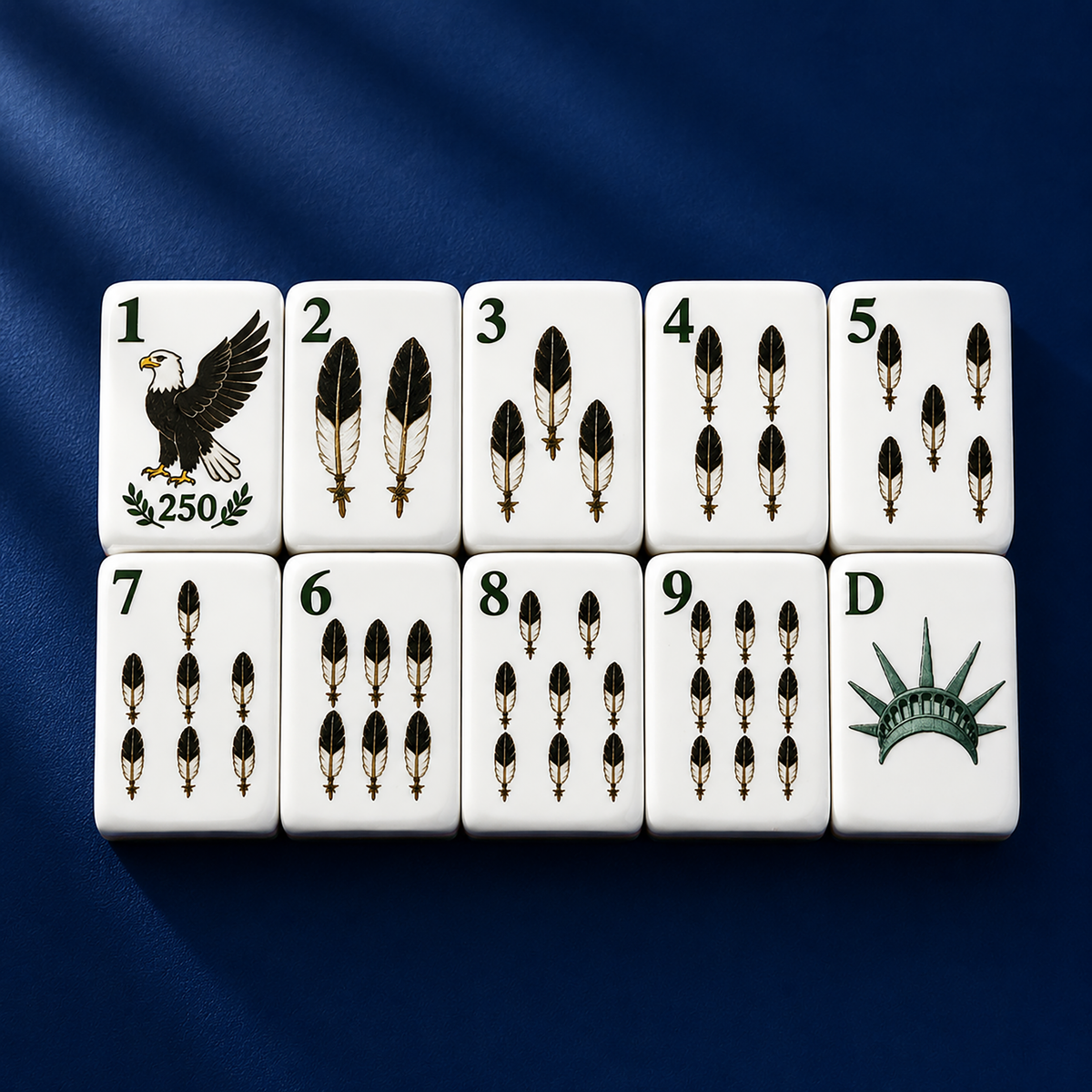 America 250th Anniversary American Mahjong Set – 1776–2026 Independence Day Edition