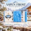 Alpine Collection Ski-Inspired Mahjong Set-160 Tiles | White Acrylic Tiles with Blue Swirl Backs