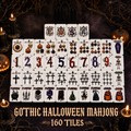 Gothic Halloween American Mahjong Set – 160 Tiles,UV Printed Mahjong